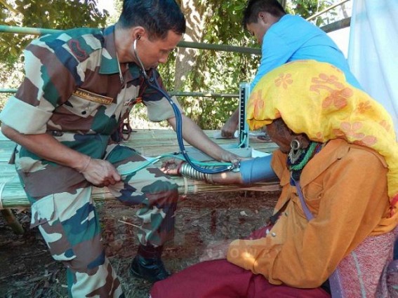 Tripura Assam force jointly organized medical camp Tripura Assam force jointly organized medical camp